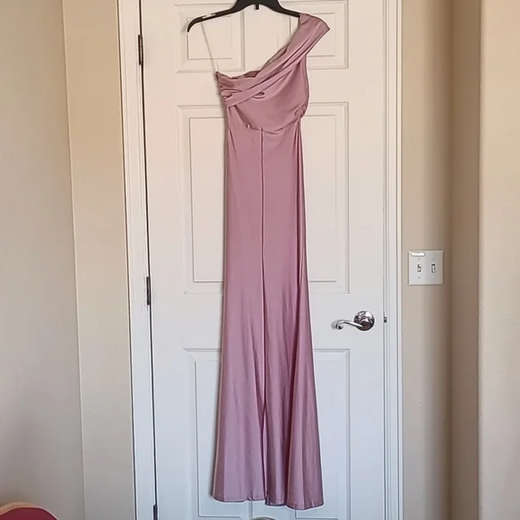 Pink Prom Shoulder Dress - Picture 1 of 4